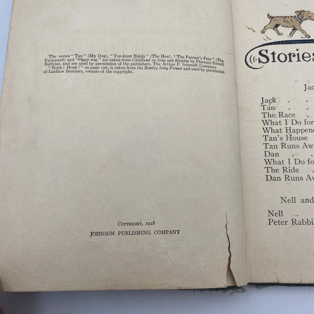 Antique 1928 Story‎ and Study Reader Playfellows A Primer Illustrated Hardcover
